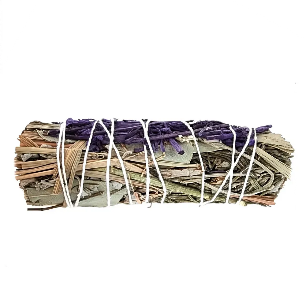 A handmade Smudge Stick with 7 herbs from Art of the Root.