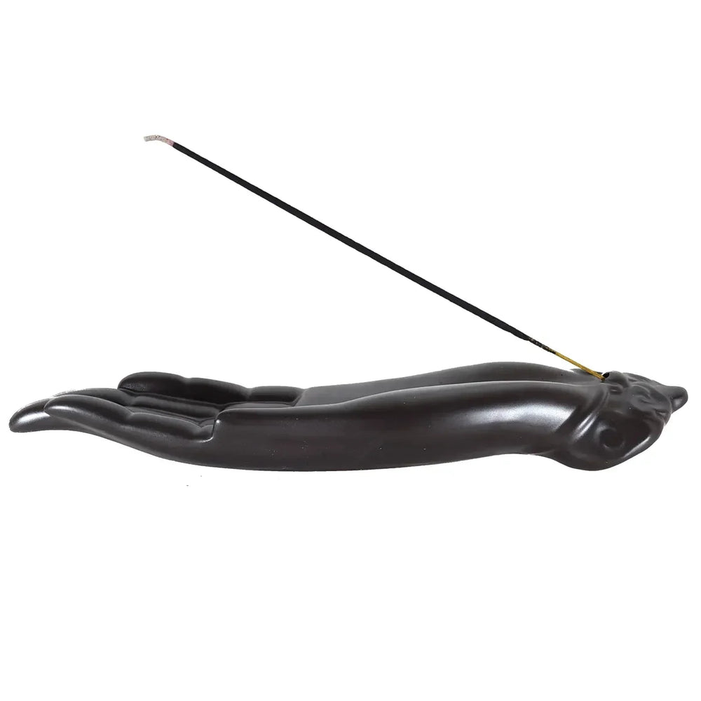 Buddha Hand Incense Holder in Black