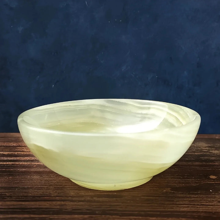 Green Onyx Bowl 4" for Strength, Healing and Focus