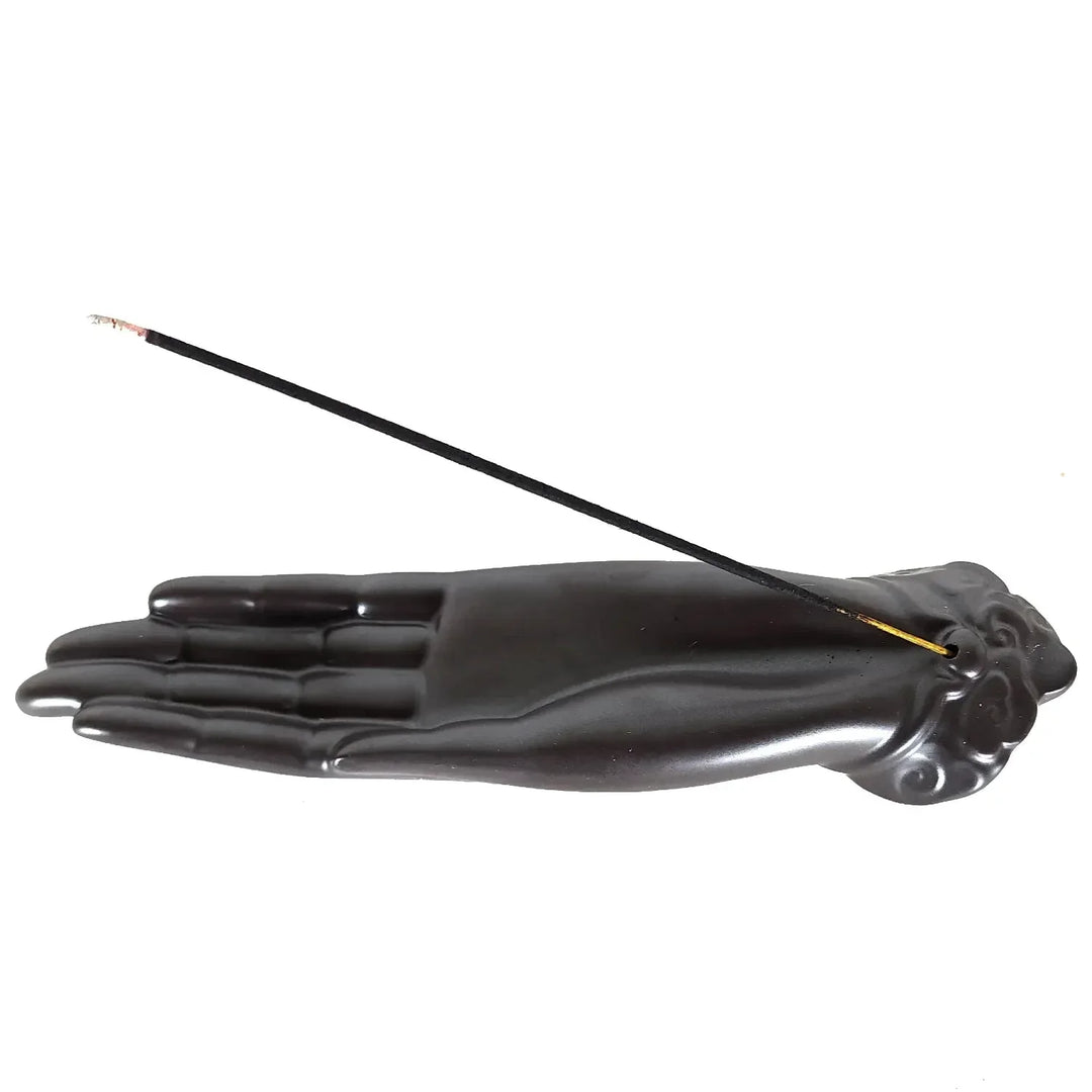 10" Buddha Hand Incense Holder for Meditation or Spiritual Practices