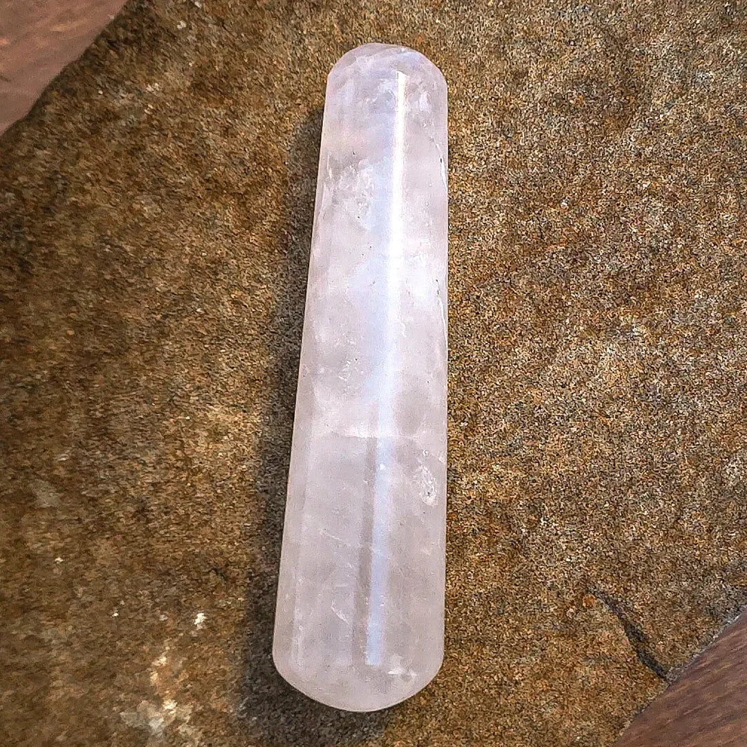 Rose Quartz Crystal Wand for Love, Healing, and Spiritual Rituals