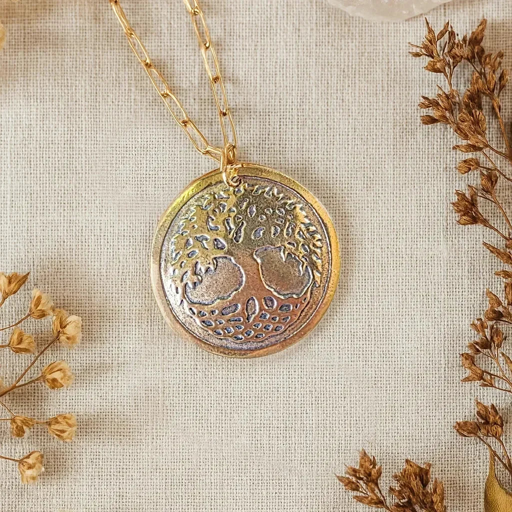 Tree of Life Amulet Necklace in Bronze – Art Of The Root