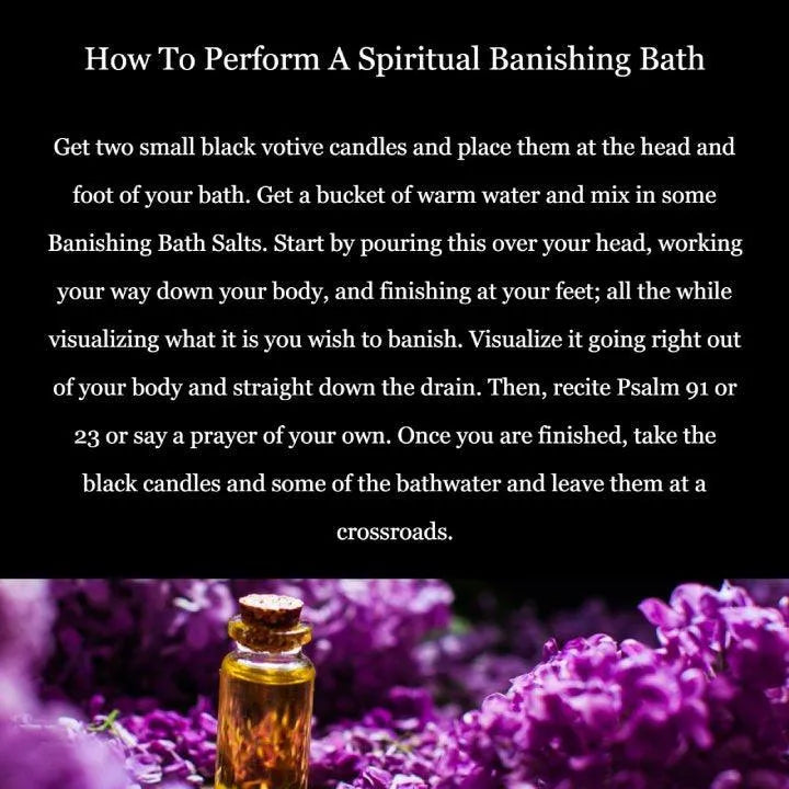 Banishing Bath Salts for Negativity & Bad Energy - Art Of The Root