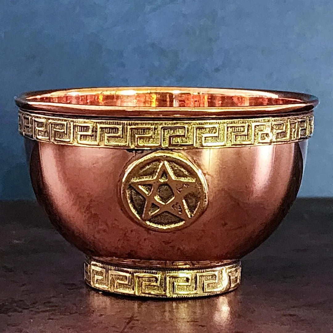 Copper Pentacle Offering Bowl 3" - Art Of The Root