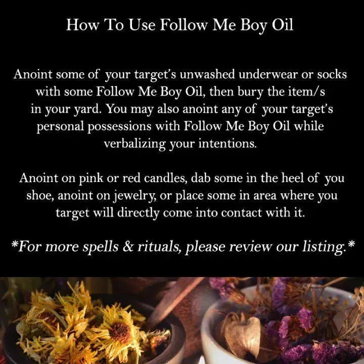 Follow Me Boy Oil - Art Of The Root
