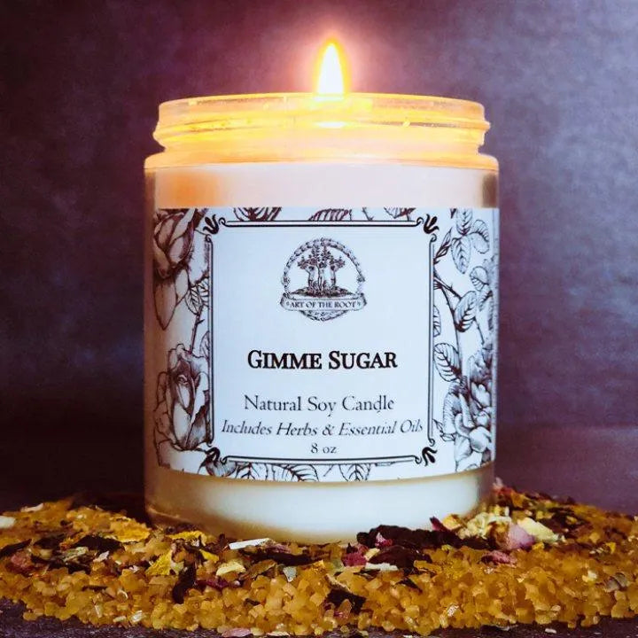 Gimme Sugar Soy Candle For Sweetening Spells and Rituals - Art Of The Root