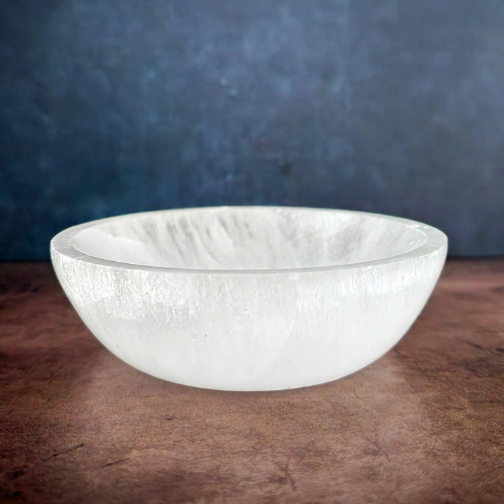 Selenite Crystal Bowl for Purification, Peace and Meditation - Art Of The Root
