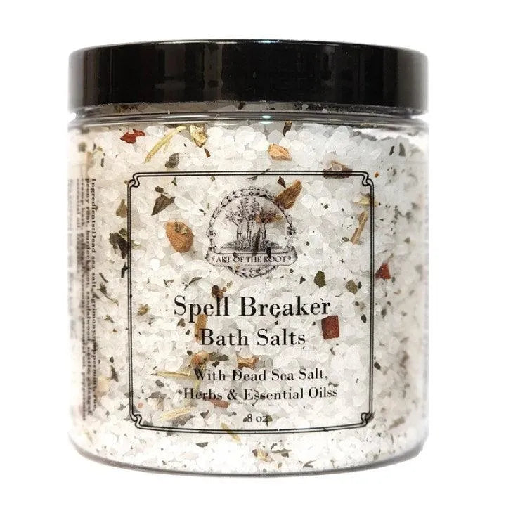 Spell Breaker Bath Salts made with potent herbs, resins & oils to break jinxes, hexes & curses.