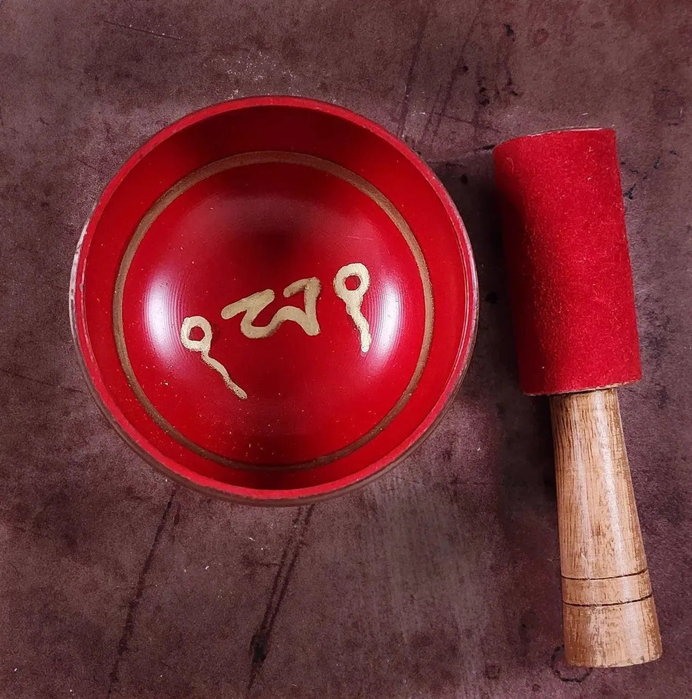Tibetan Singing Bowl 3" for Sound Therapy and Chakra Balancing - Art Of The Root