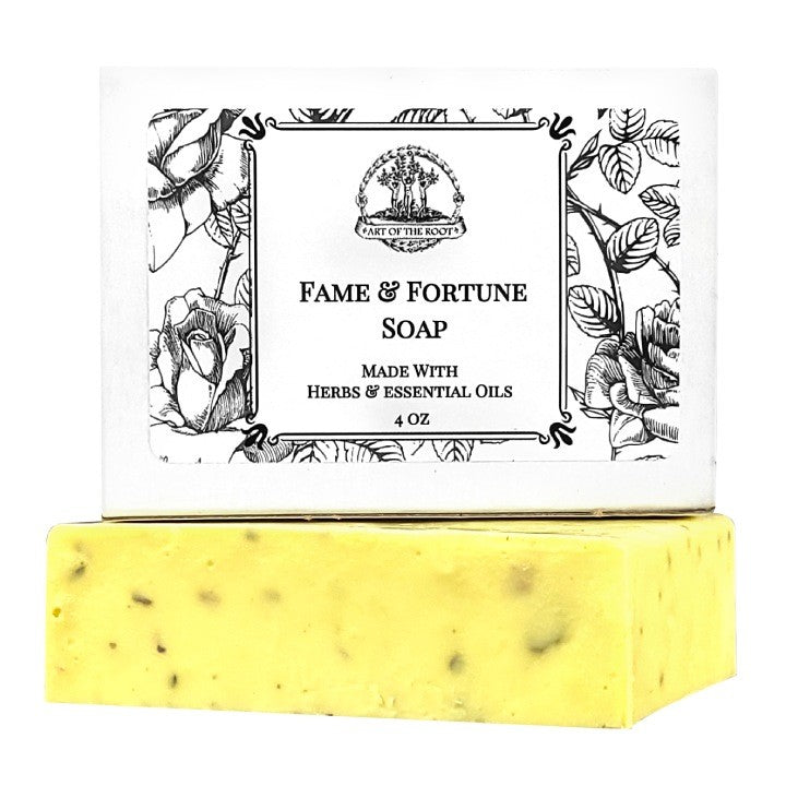 Fame & Fortune Herbal  Shea Soap for Wealth, Abundance, Success & Influence - Art of the Root