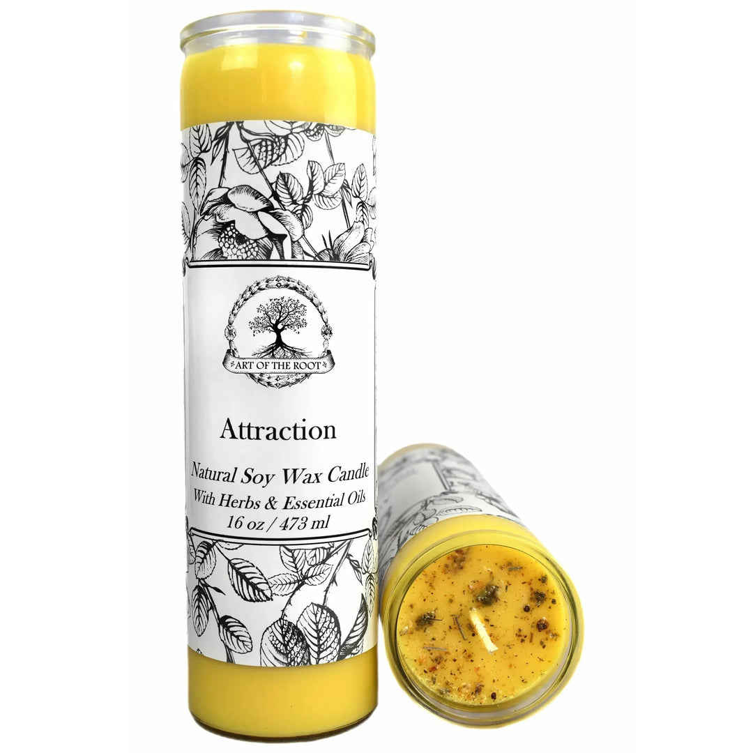 Attraction 7 Day Soy Spell Candle for Love, Money & Prosperity - Art Of The Root