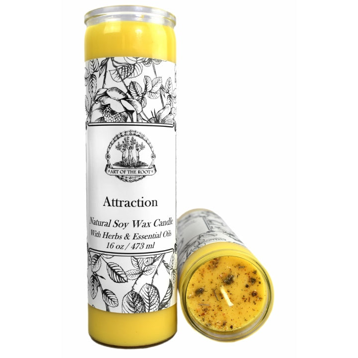 Attraction 7 Day Soy Spell Candle for Love, Money & Prosperity - Art of the Root
