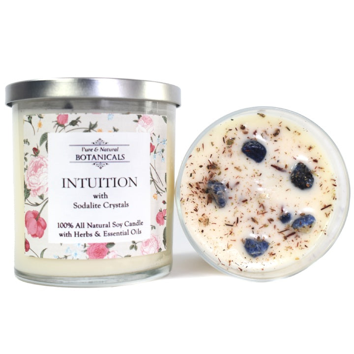 Intuition Pure & Natural Soy Candle with Crystals - Art of the Root