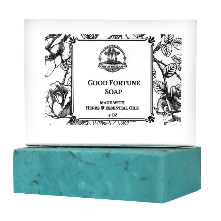 Good Fortune Shea Herbal Soap for Prosperity, Blessings & Luck - Art of the Root