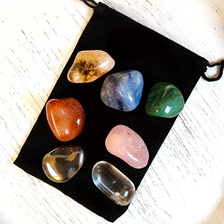 7 Crystal Chakra Set for Energy Balance and Healing - Art Of The Root