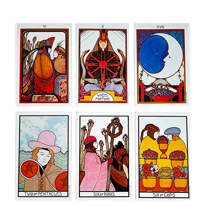 Aquarian Tarot Cards in an Art Deco Style