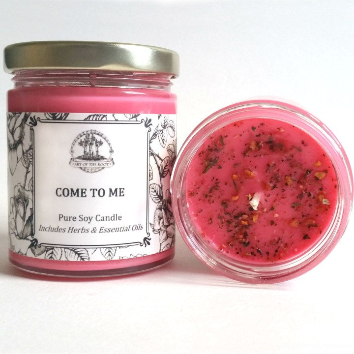 Come To Me Soy Candle for Love, Attraction, Passion & to Compel - Art of the Root