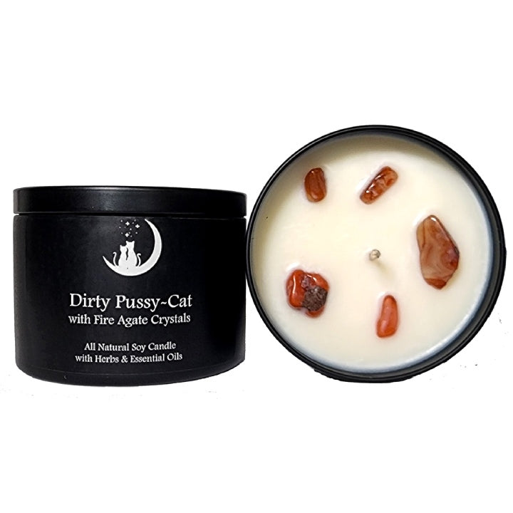 Dirty Pussy-Cat Candle for Love & Attraction Spells - Art of the Root