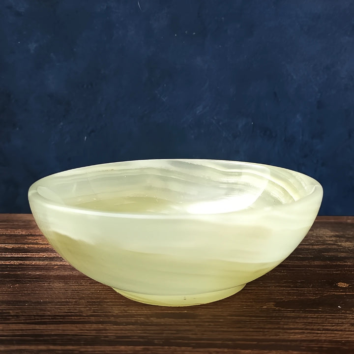 Green Onyx Bowl 4" for Strength, Healing and Focus