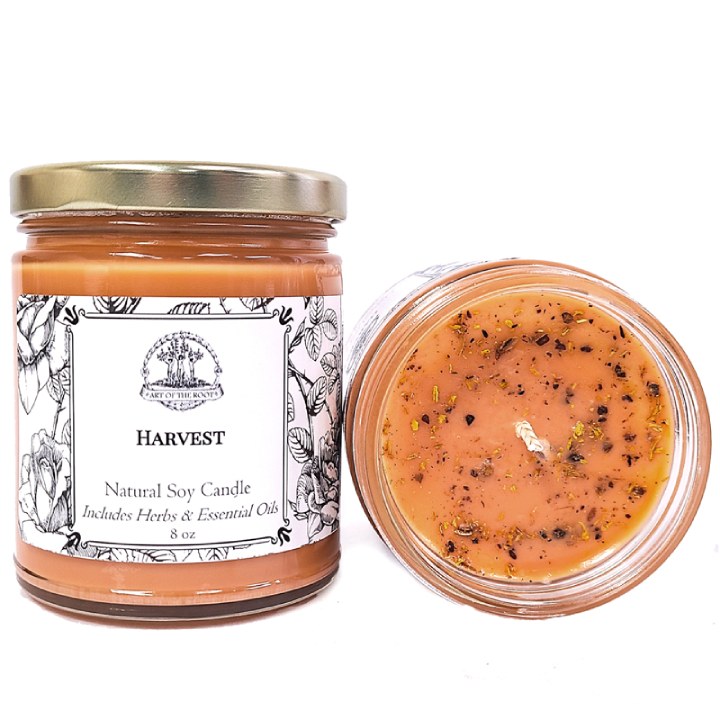 Harvest Soy Spell Candle for Abundance & Prosperity - Art of the Root