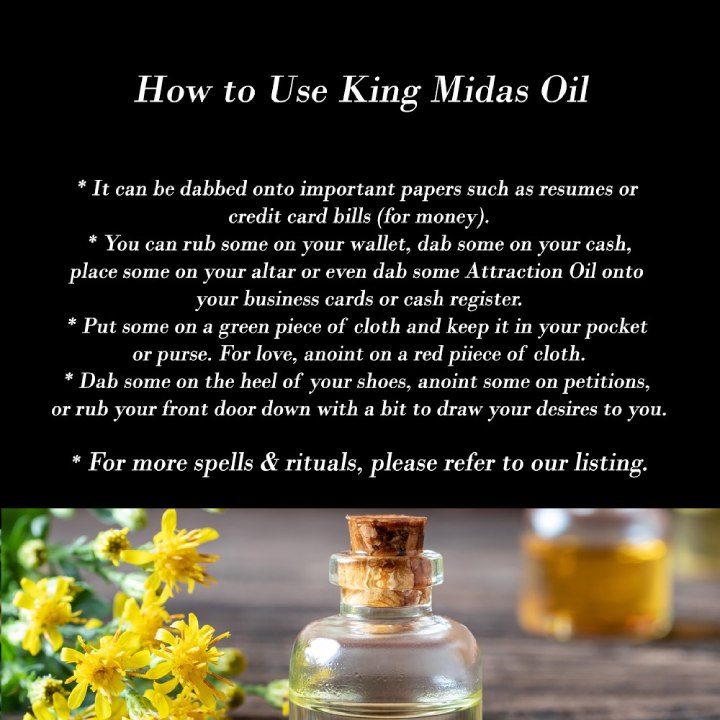 King Midas Oil for Money, Riches & Wealth - Art of the Root