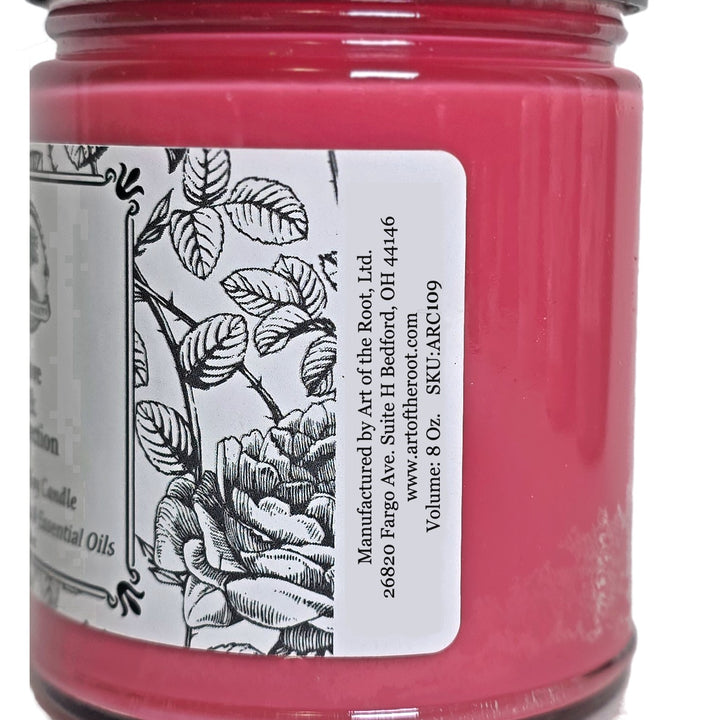 Love Spell Soy Herbal Candle Side View