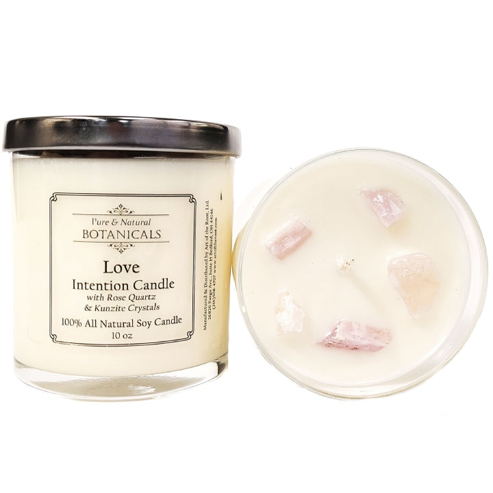 Love Intention Soy Candle 100% Natural for Attraction, Relationships & Passion - Art of the Root