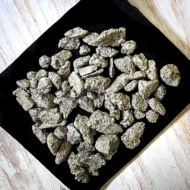 Pyrite Crystals 1/4 Pound for Abundance, Prosperity & Protection