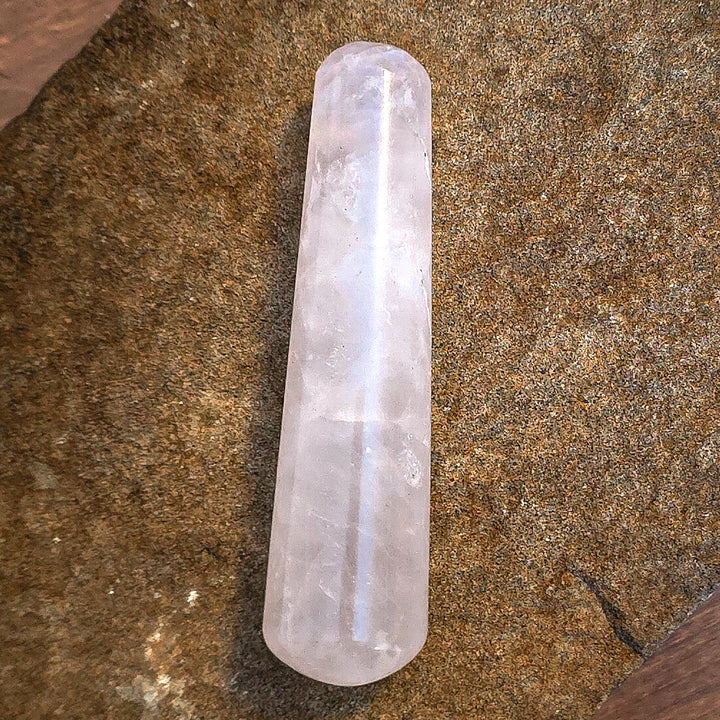 Rose Quartz Crystal Wand for Love, Healing, and Spiritual Rituals