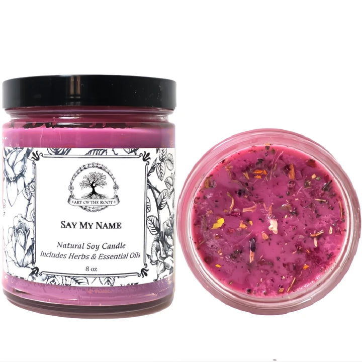 Say My Name Soy Candle for Passion, Seduction, Love & Attraction