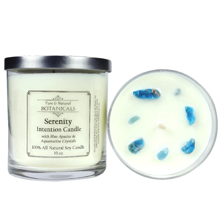 Serenity Pure & Natural Soy Candle (100% Natural) for Peace, Tranquility, Harmony & Calming - Art of the Root