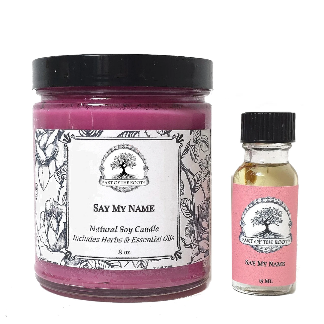 Say My Name Soy Candle for Passion, Seduction, Love & Attraction