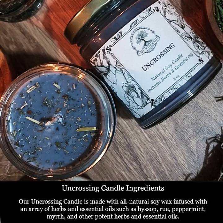 Uncrossing Soy Spell Candle for Hexes, Crossed Conditions & Jinxes - Art of the Root