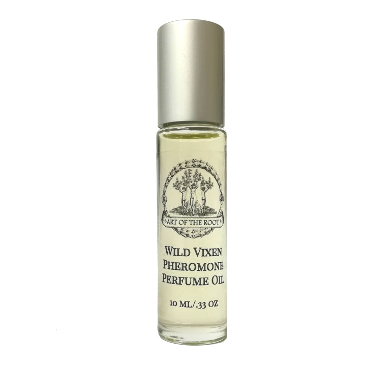 Wild Vixen Roll-On Perfume Oil with Essential Oils & Pheromones for Confidence, Passion & Attraction - Art of the Root