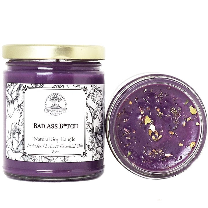 Bad Ass Bitch Soy Candle for Power, Strength, Confidence & Influence - Art of the Root