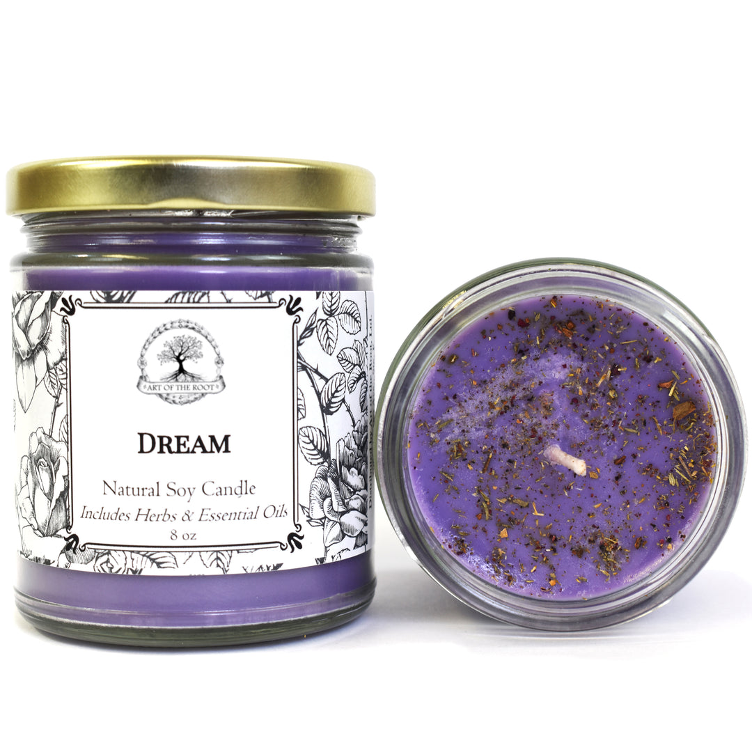 Dream Soy Candle for Prophetic Dreams Intuition, Clairvoyance and Visions - Art Of The Root