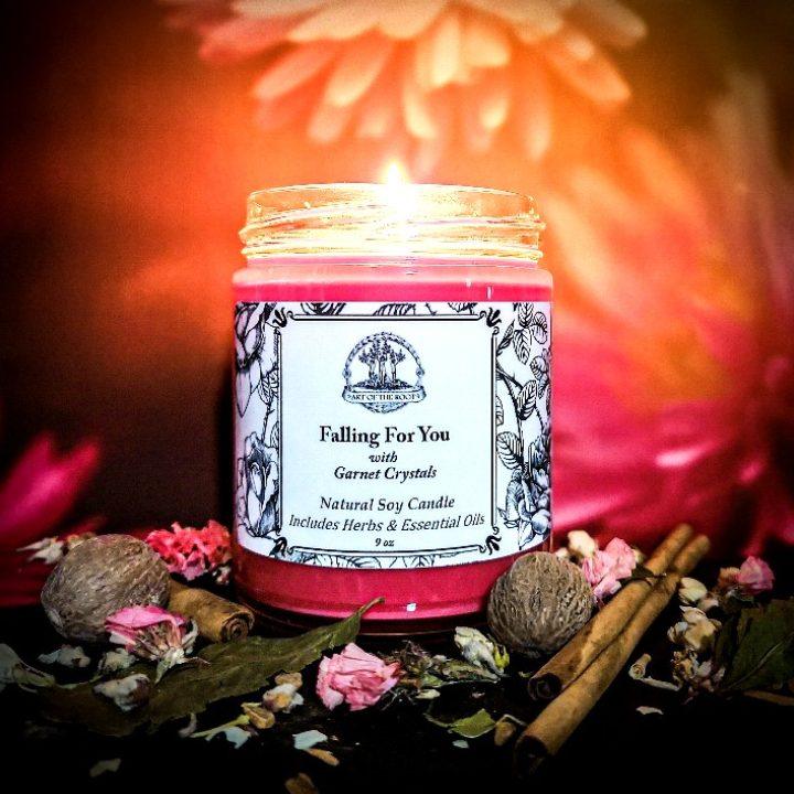 Falling For You Candle for Love and Attraction - Art Of The Root