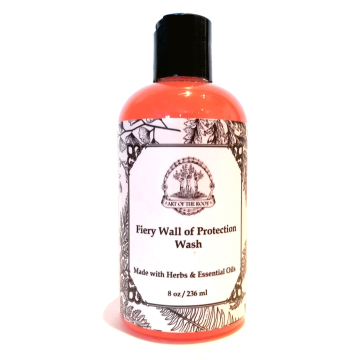 Fiery Wall of Protection Bath & Floor Wash For Negativity, Curses, Hexes & Psychic Attacks - Art of the Root