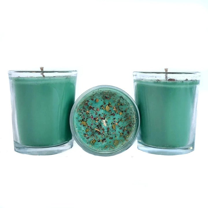 Good Fortune Votive Candle Set for Abundance, Luck and Prosperity - Art Of The Root