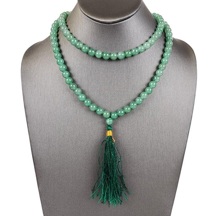 Green Aventurine Mala Beads - Art of the Root