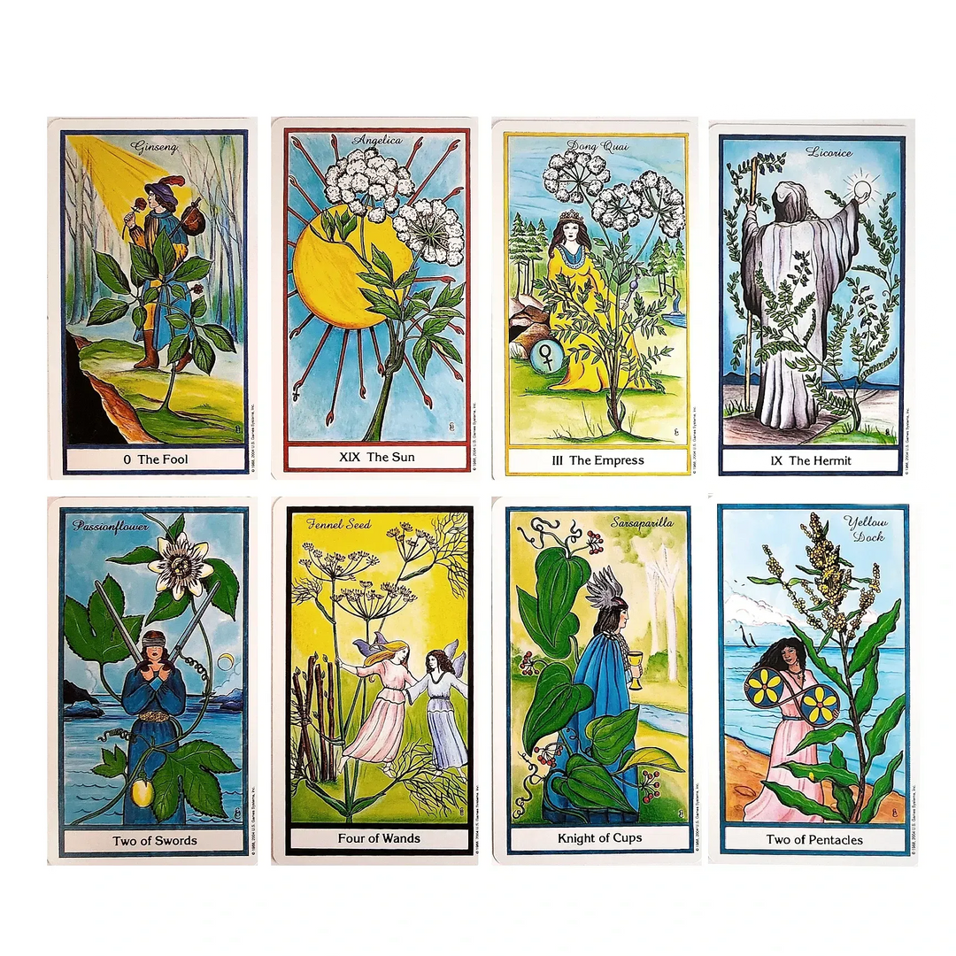 Herbal Tarot Deck by Michael Tierra: Insight and Herbal Wisdom - Art Of The Root