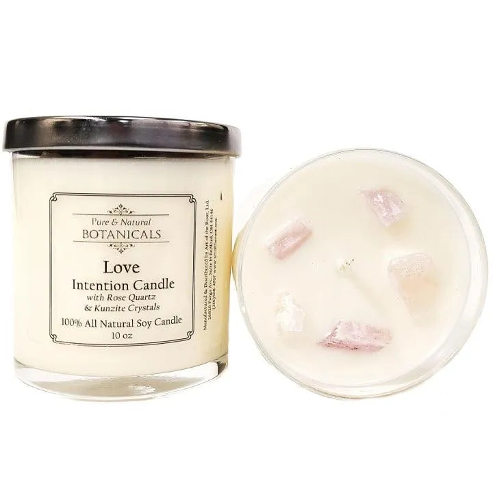 Love Intention Soy Candle 100% Natural for Attraction, Relationships & Passion - Art Of The Root