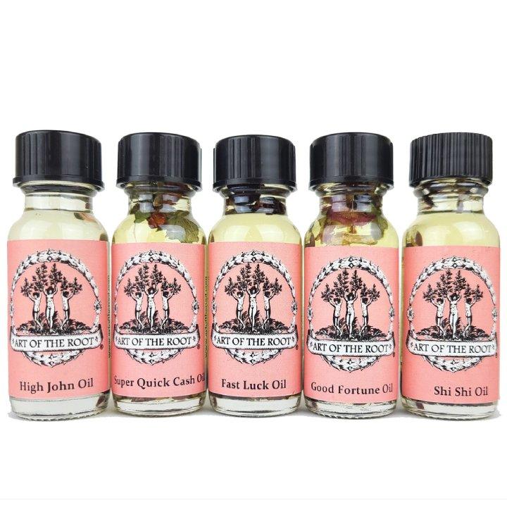 Luck 5 OIL SET for Prosperity, Good Fortune & Money - Art Of The Root