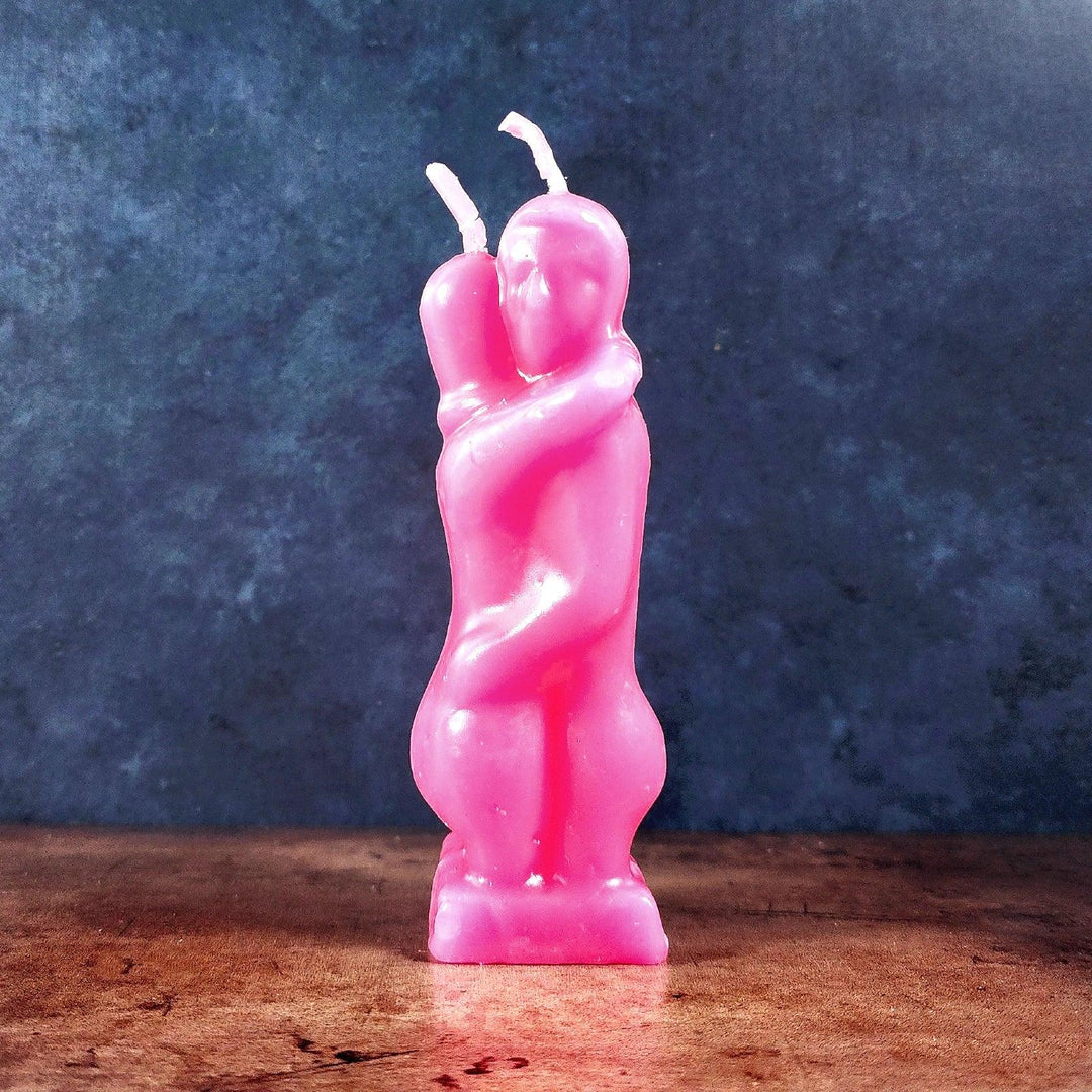 Pink Lover Candle - Male & Female Figure Spell Candle - Art Of The Root