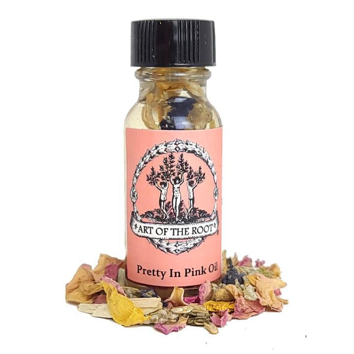 Pretty In Pink Oil for Charm, Flirtation, Light-Heartedness, Love & Romance - Art Of The Root