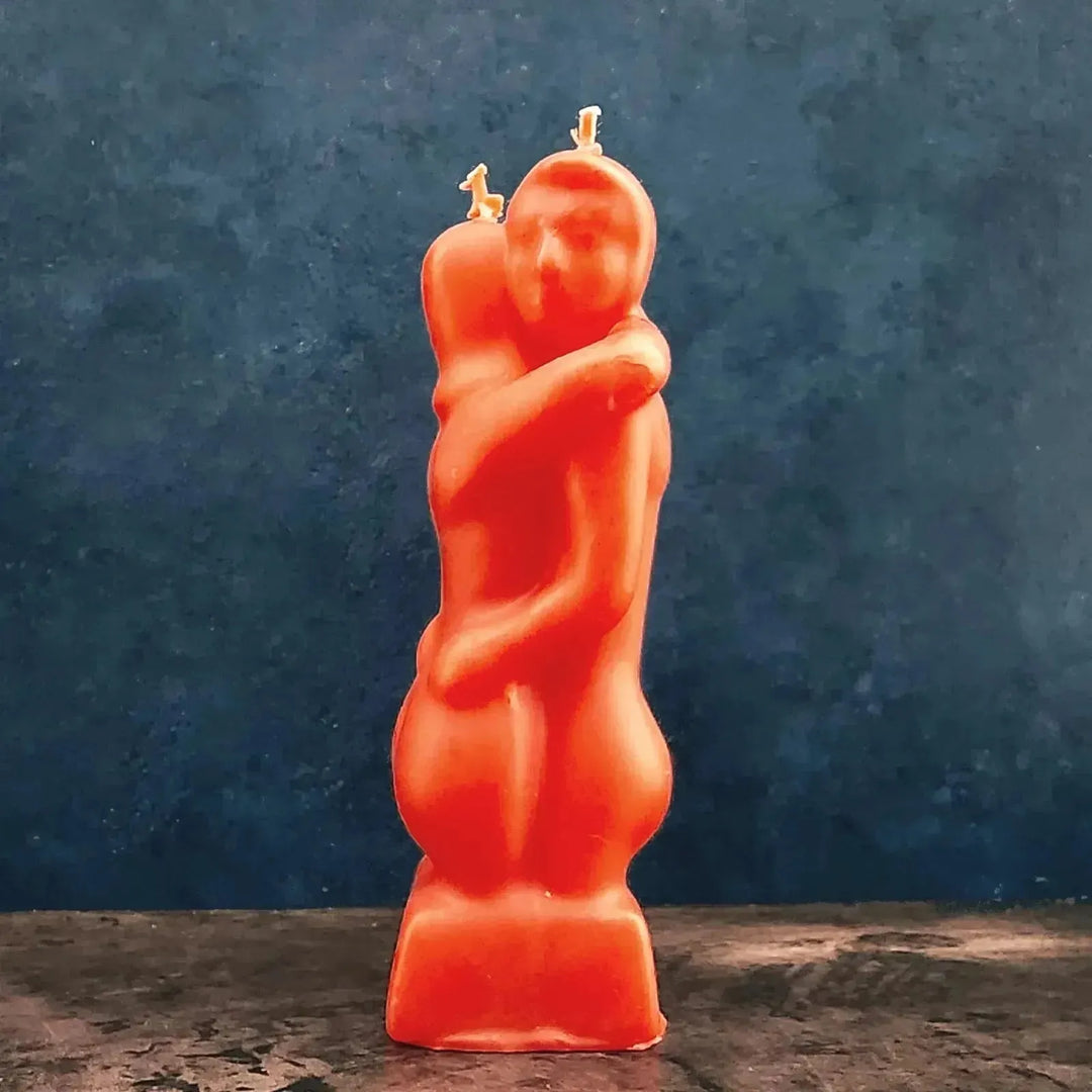 Red Lover Candle - Male and Female Figure Spell Candle - Art Of The Root