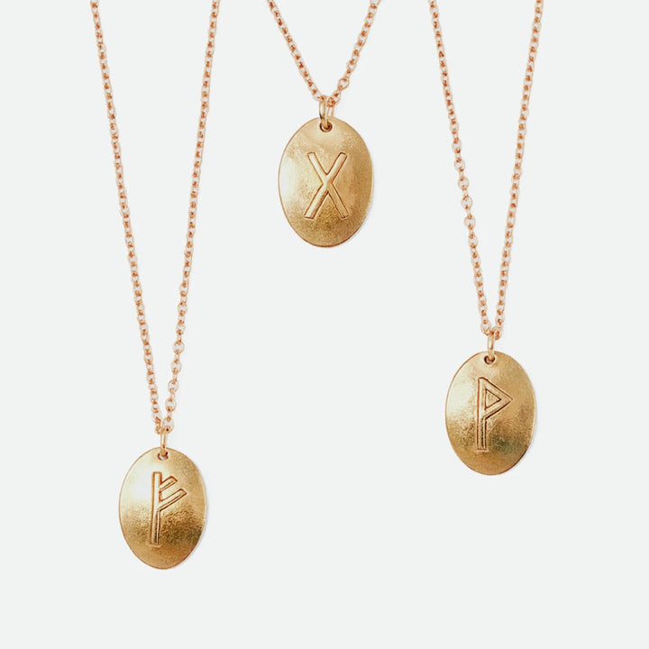 Bronze Rune Pendants – Meaningful Handmade Jewelry for Strength, Power, and Abundance