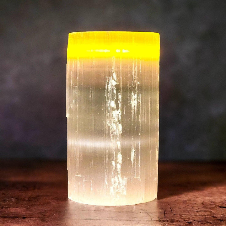 Selenite Crystal Tower Candle Holder - Art Of The Root
