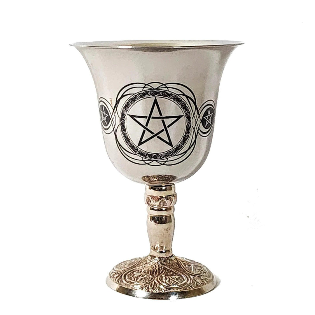 Silver Pentacle Chalice - Art Of The Root