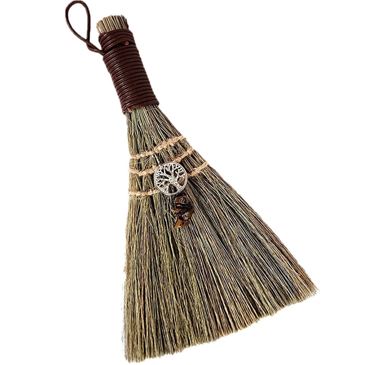 Tree of Life Broom 9" for Rituals, Smudging, and Spiritual Cleansing - Art Of The Root